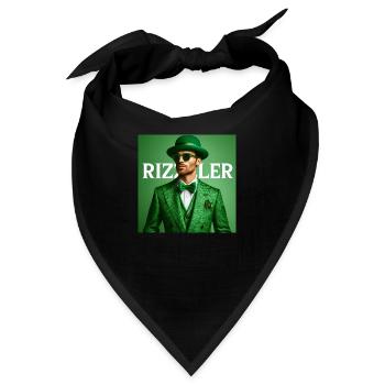 Rizz Jugendwort - Rizzler - Bandana - Schwarz - Vorne