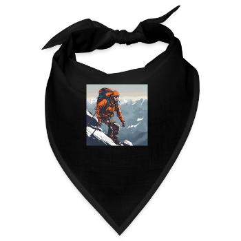 Bergsteigen - Bandana - Schwarz - Vorne