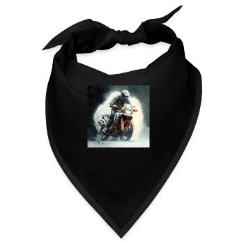 Enduro Tour 1 - Bandana - Schwarz - Vorne