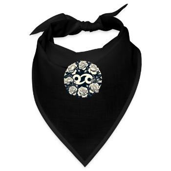 Krebs Tierkreiszeichen Symbol - Bandana - Schwarz - Vorne