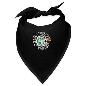 Je mehr du reist, desto mehr wirst du weise Zitat - Bandana - Schwarz - Vorne