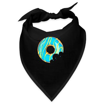 Donut Munquer Manager Boucher Patisserie 120323 Q - Bandana - Schwarz - Vorne