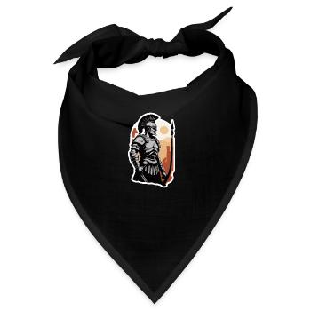 Römischer Centurio-Offizier - Bandana - Schwarz - Vorne