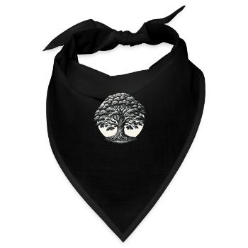 Ewiger Baum der Weisheit - Bandana - Schwarz - Vorne