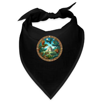 Die Legende von Tikal - Bandana - Schwarz - Vorne