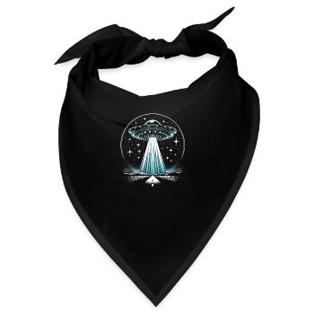 Nachtwache über den Ebenen - Bandana - Schwarz - Vorne