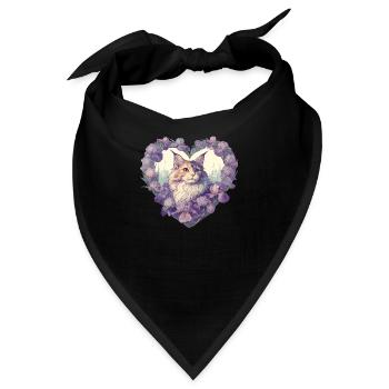 MaineCoon Iris - Bandana - Schwarz - Vorne