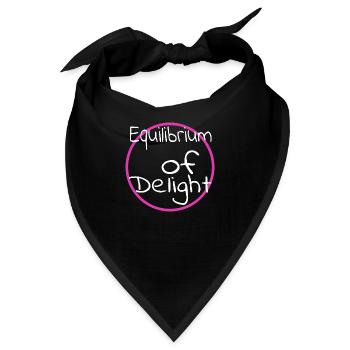 statement balance quotes balance in chaos - Bandana - Schwarz - Vorne