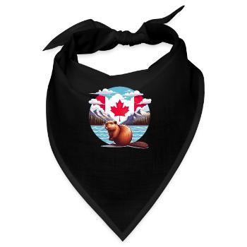 Kanada Bieber 6 - Bandana - Schwarz - Vorne