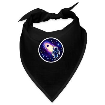 Astronaut in den unendlichen Weiten - Bandana - Schwarz - Vorne