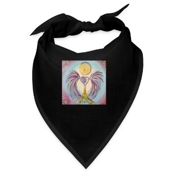 Herzengel Vertrautes Bewußtseinsleben - Bandana - Schwarz - Vorne