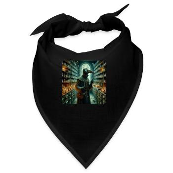 Pest Doktor - Bandana - Schwarz - Vorne