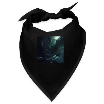 Dunkler Raum - Bandana - Schwarz - Vorne