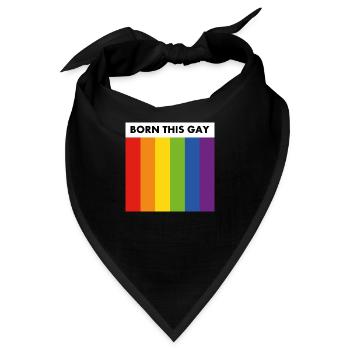 So schwul geboren - Bandana - Schwarz - Vorne