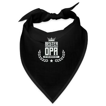 bester opa der welt - Bandana - Schwarz - Vorne