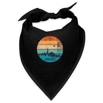 Landshut Sunset - Bandana - Schwarz - Vorne