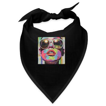 Psychedelic Shades - Bandana - Schwarz - Vorne