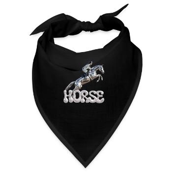 Springreiter Chrom 1 - Bandana - Schwarz - Vorne