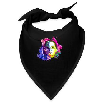 DAGEGEN - Bandana - Schwarz - Vorne