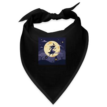 Hexe im zauberhaften Mondlicht - Bandana - Schwarz - Vorne