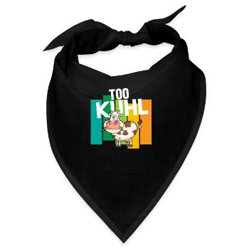Kuh Landwirtschaft Too Kuhl - Bandana - Schwarz - Vorne