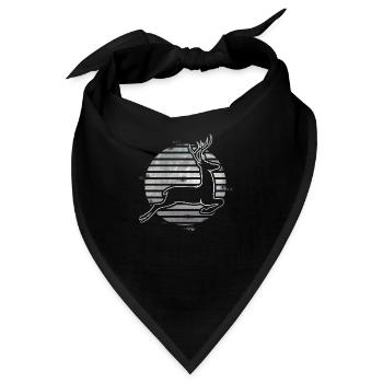 Reh - Bandana - Schwarz - Vorne