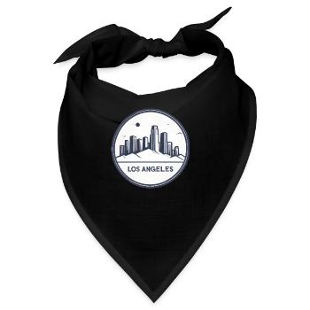 Los Angeles Kalifornien USA Geschenk Geschenkidee - Bandana - Schwarz - Vorne