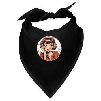 Retro Hotline: Stilvoller Charme der 50er! - Bandana - Schwarz - Vorne