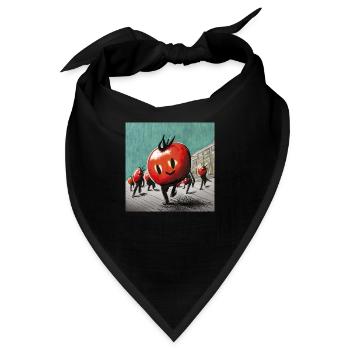 Marsch der Tomaten - Bandana - Schwarz - Vorne