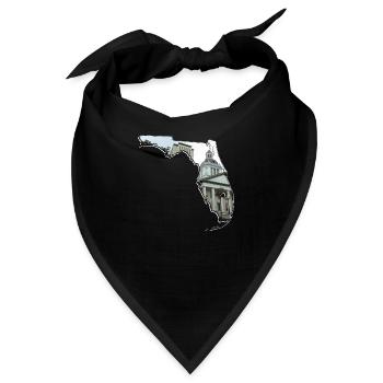 Florida State Capitol in Florida Landkarte - Bandana - Schwarz - Vorne