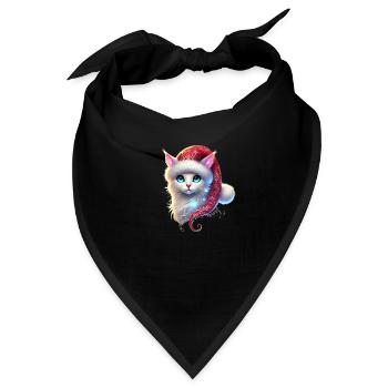 Christmas Cat - Bandana - Schwarz - Vorne