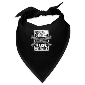 Spaß und Präzision im Jiu Jitsu - Bandana - Schwarz - Vorne