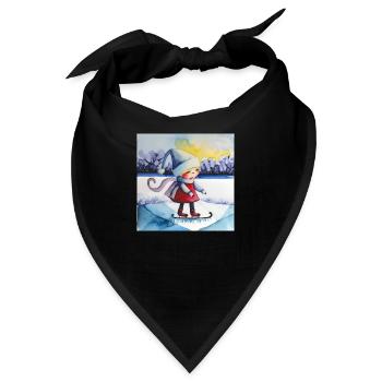 Ein bisschen Frost - Bandana - Schwarz - Vorne
