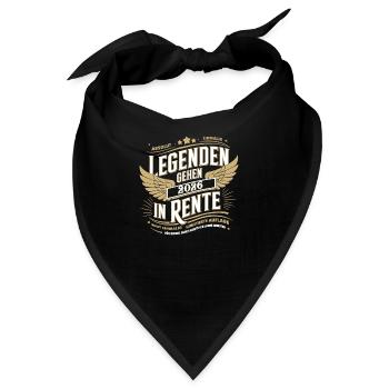 Legenden Gehen 2026 In Rente - Bandana - Schwarz - Vorne