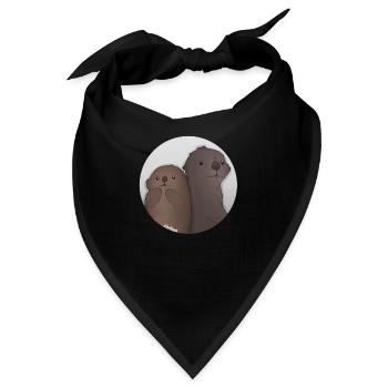 Tazz Gespräche | Luna und Tofi - Bandana - Schwarz - Vorne