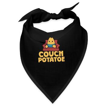 Couchpotatoe Entspannung - Bandana - Schwarz - Vorne