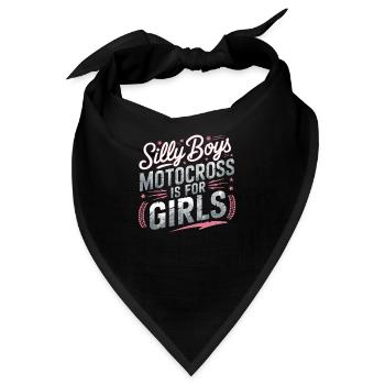 Girl Power auf der Motocross-Strecke - Bandana - Schwarz - Vorne