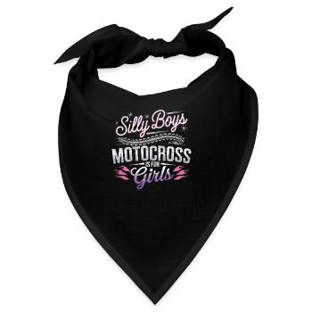 Girl Power auf der Motocross-Strecke - Bandana - Schwarz - Vorne