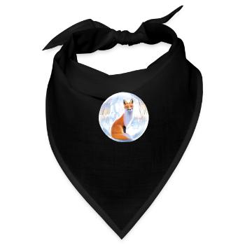 Winterfuchs. - Bandana - Schwarz - Vorne