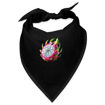 Drachenfrucht – Exotische Schönheit - Bandana - Schwarz - Vorne