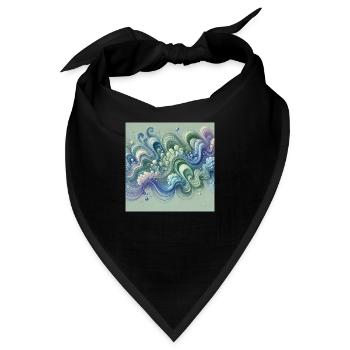 Fließende Harmonie - Bandana - Schwarz - Vorne