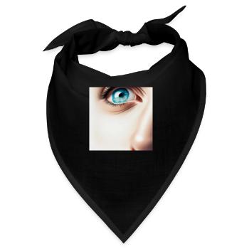 Gesicht - Bandana - Schwarz - Vorne