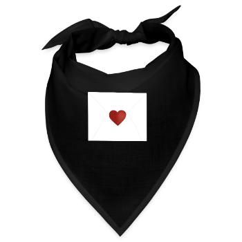 Liebesbrief - Bandana - Schwarz - Vorne