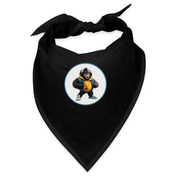 Gorilla - Bandana - Schwarz - Vorne