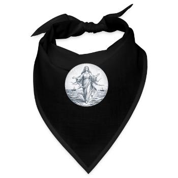 Maria Stella Maris - Bandana - Schwarz - Vorne