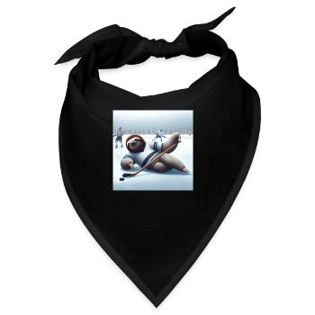 Sloth Wanderer Eishockey - Bandana - Schwarz - Vorne