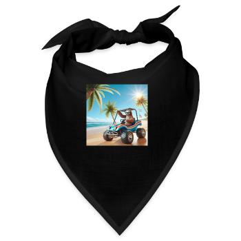 Faultier Wanderer Dünen Buggy - Bandana - Schwarz - Vorne