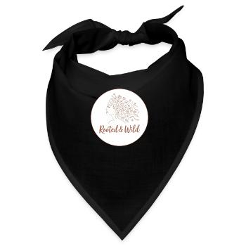 Rooted and Wild - Bandana - Schwarz - Vorne