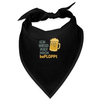 bePLOPPt - Bandana - Schwarz - Vorne