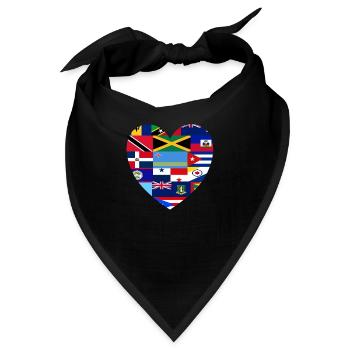 Karibikfeeling auf das wesentliche reduziert - Bandana - Schwarz - Vorne